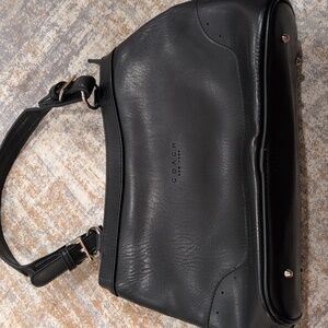 Coach Black Leather Shoulder Bag